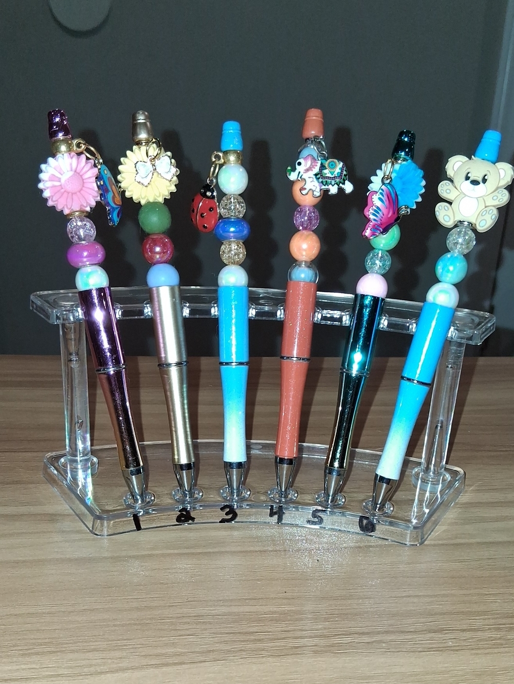 Handmade Decorative Beaded Charm Pen - Multicolor- SOLD SEP.
